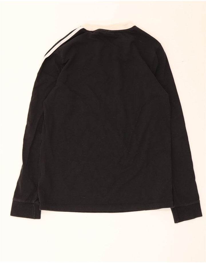 Adidas Camiseta de manga larga para mujer UK 12 Medium Black Cotton