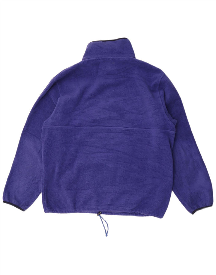Aesse Hombre Jersey Polar Con Cremallera Y Cuello XL Poliéster Azul