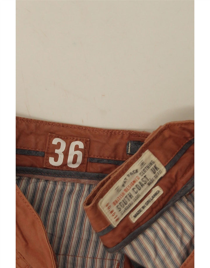 Pantalones cortos chinos para hombre Fat Face W36 Algodón naranja grande