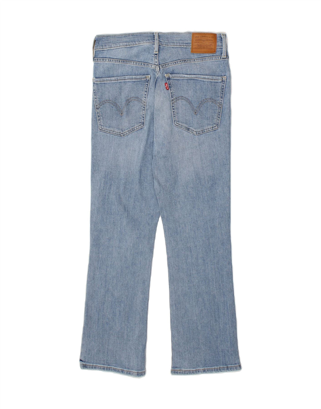 LEVI'S Womens Crop Straight Jeans W27 L26 Blue Cotton Vintage Levi's and Second-Hand Levi's from Messina Hembry 