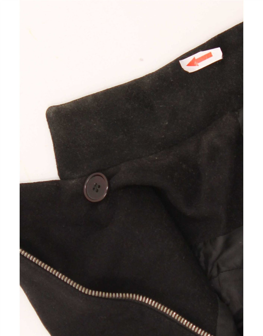Chaqueta motera para mujer Reiss UK 10 Small Black Wool