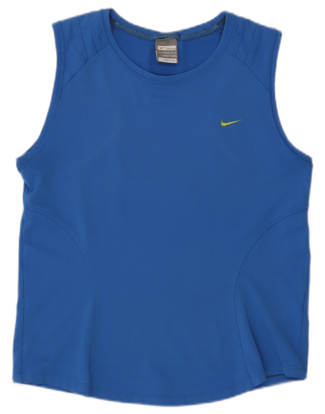 Camiseta sin mangas Nike para mujer US 8/10 Azul medio Poliéster