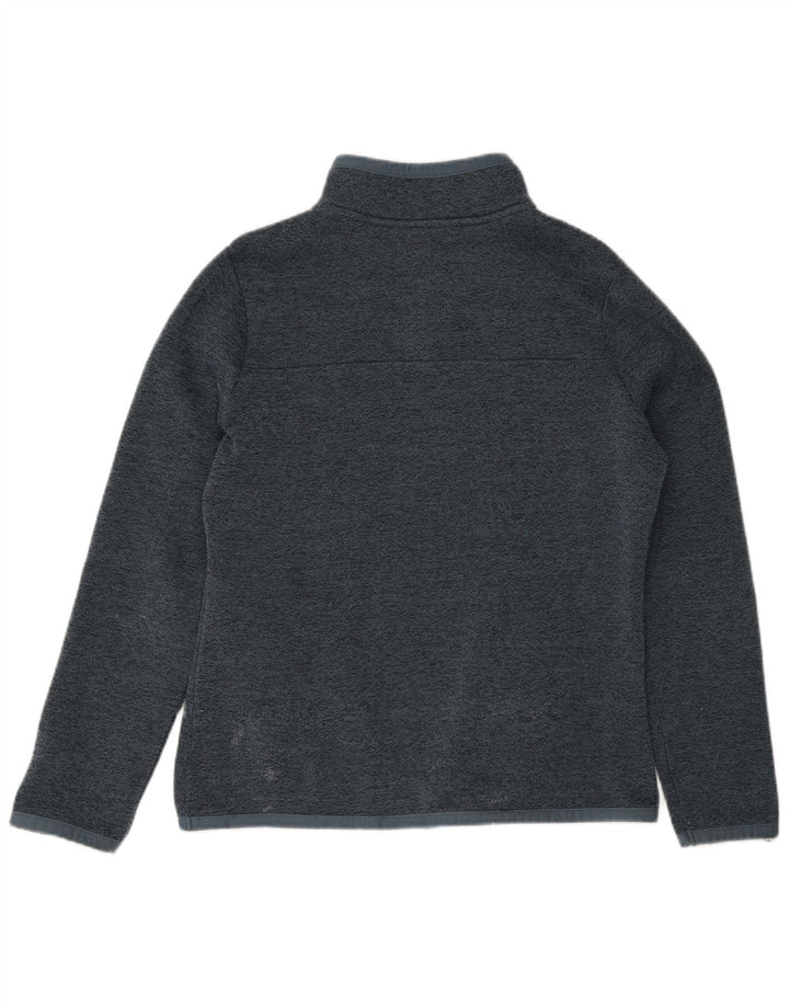 Weird Fish Sudadera con cuello y cremallera para mujer, talla 40, poliéster gris medio