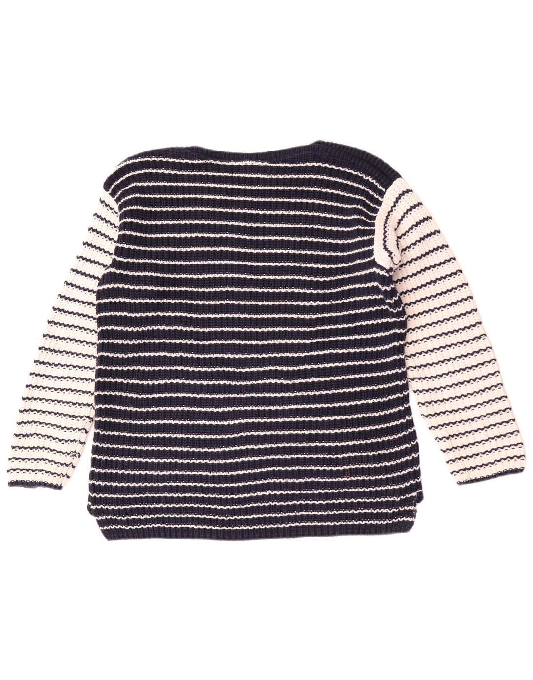 Marks & Spencer Jersey con cuello barco para mujer, talla 44, talla mediana, azul marino