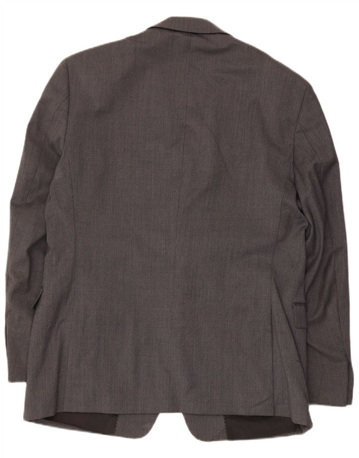 Tommy Hilfiger Chaqueta tipo blazer de 2 botones para hombre UK 42 XL Lana gris