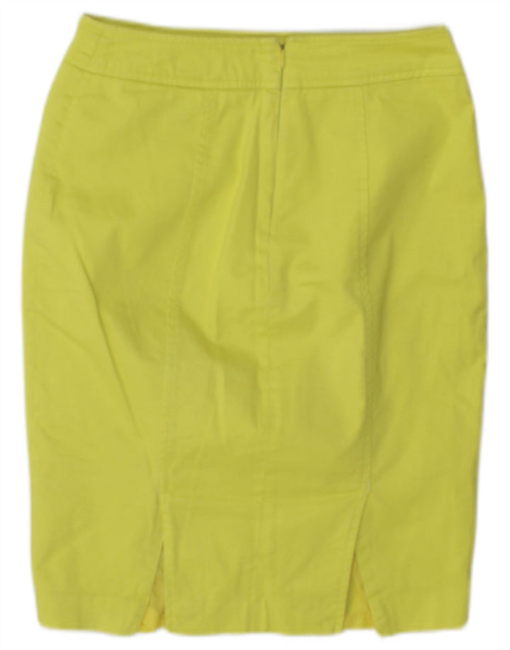 Mossimo Falda lápiz para mujer US 4 Small W27 Algodón amarillo