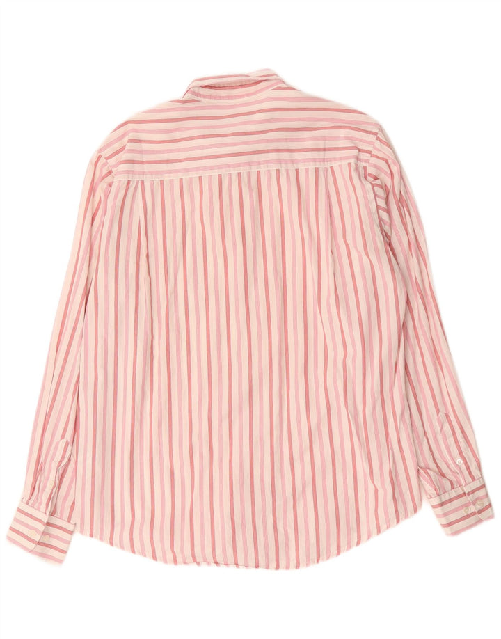 Sergio Tacchini Camisa Hombre Grande Algodón Rayas Rosa