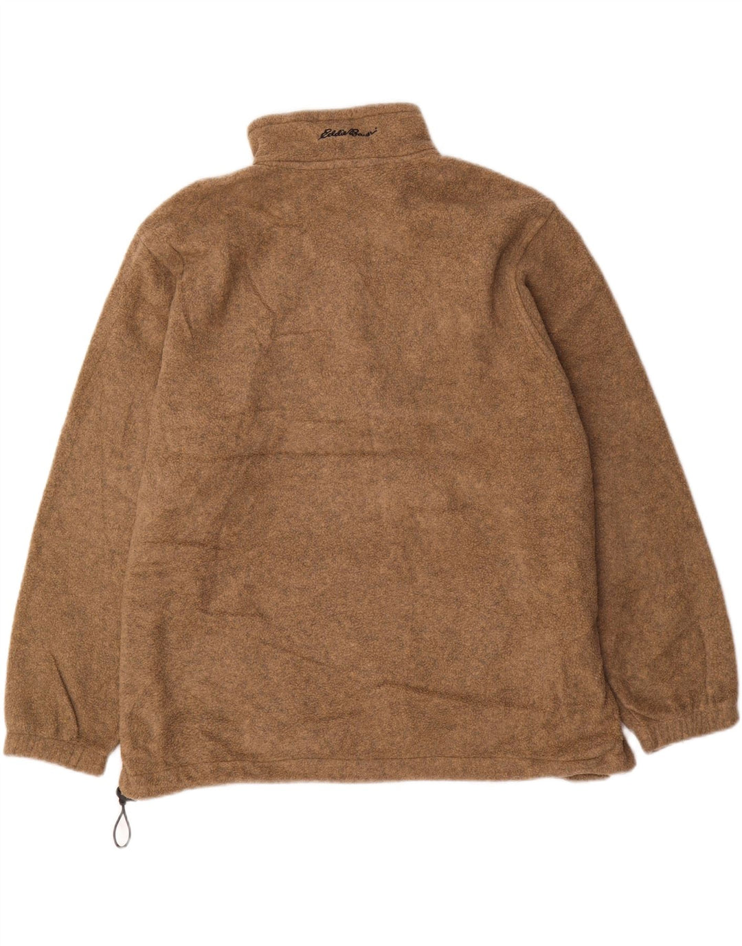 EDDIE BAUER Jersey Polar Hombre con Cremallera y Cuello XL Poliéster Marrón