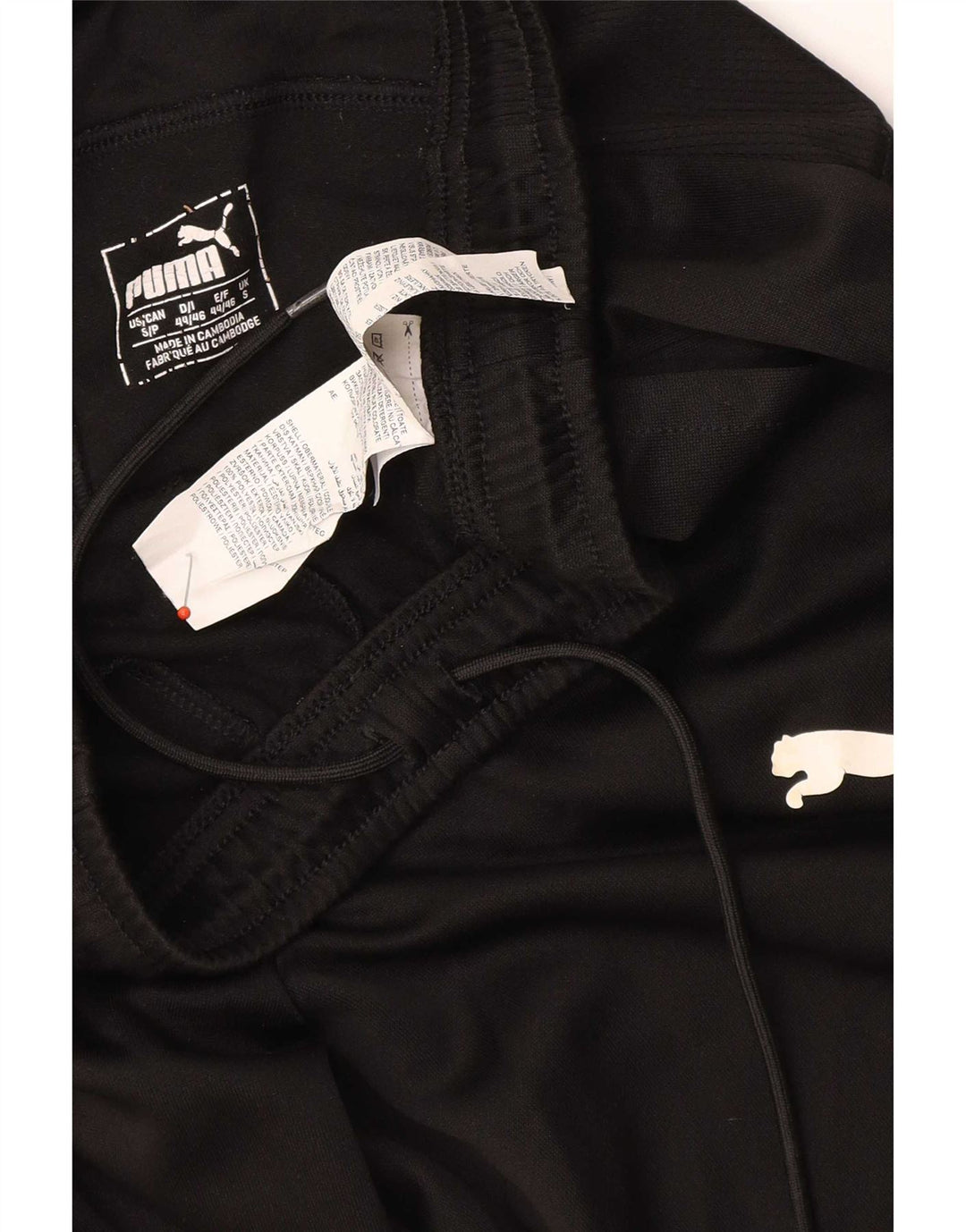 Puma Pantalones de chándal para mujer UK 8 Small Negro Poliéster