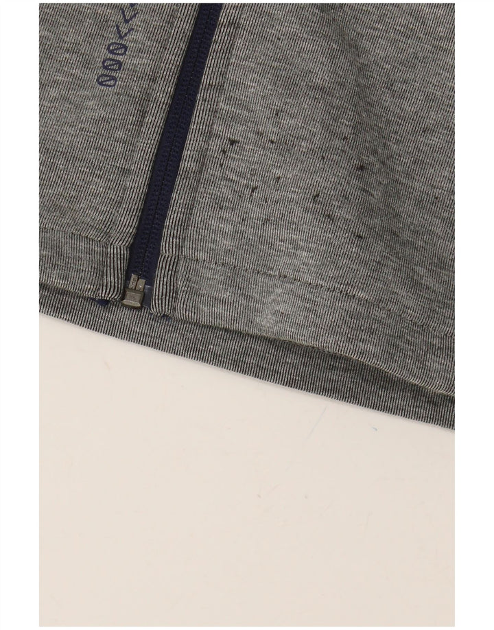 PUMA Sudadera con capucha y cremallera gráfica para niños 9-10 años Gris Poliéster color block