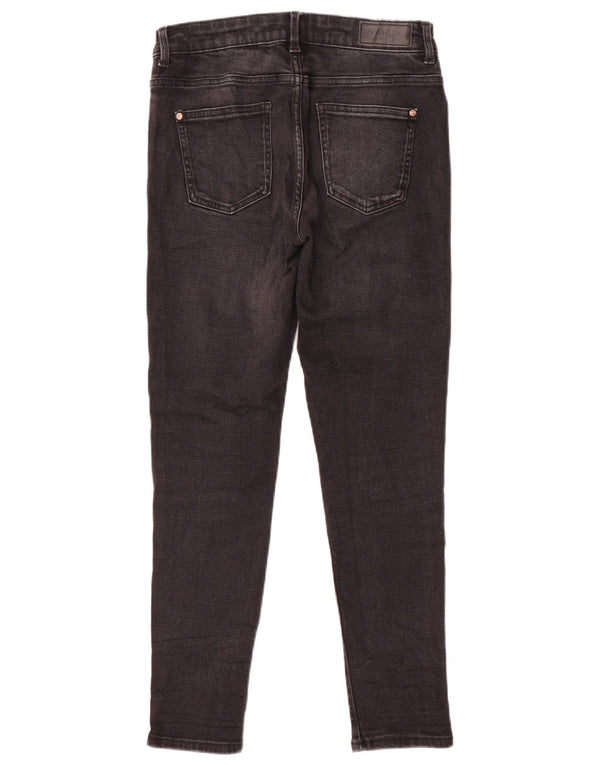 Zara Vaqueros Pitillo Mujer EU 40 Mediano W30 L28 Algodón Negro