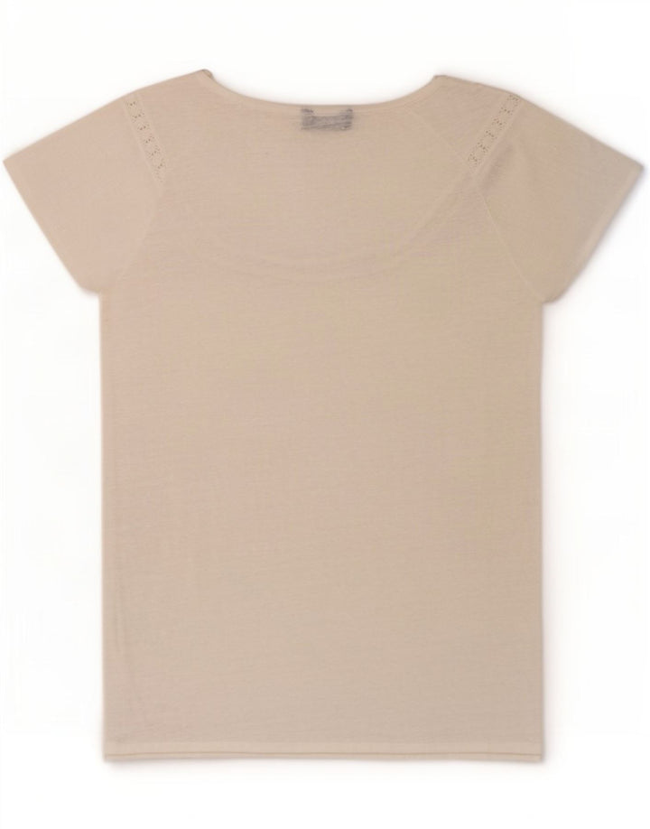 Massimo Dutti Blusa Mujer Top UK 42 Medium Blanco