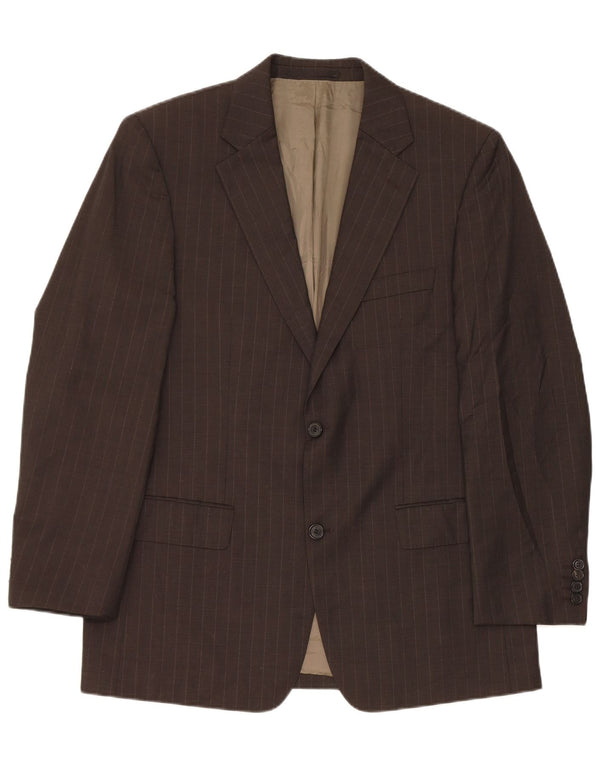 Hugo Boss Traje de 2 piezas con 2 botones para hombre EU 50 Grande W34 L30 Gris a rayas