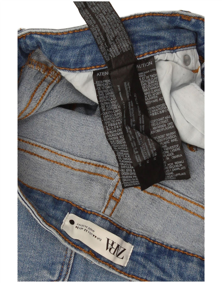 Zara Vaqueros Acampanados Mujer EU 44 XL W34 L31 Algodón Azul