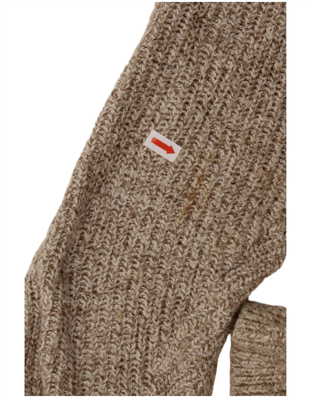 EDDIE BAUER Jersey extragrande con cuello y botones para hombre XL Beige moteado