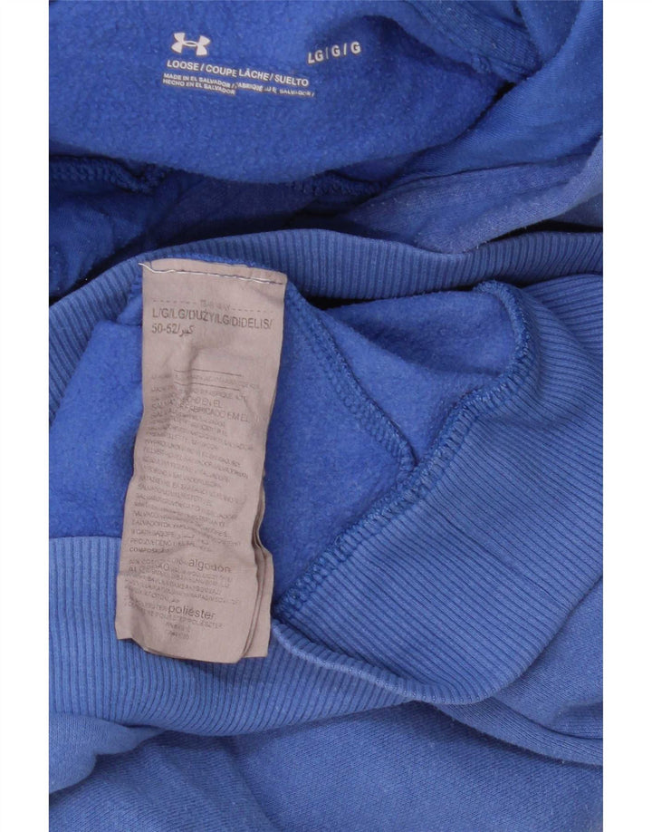 Under Armour Jersey con capucha para hombre, talla grande, algodón azul