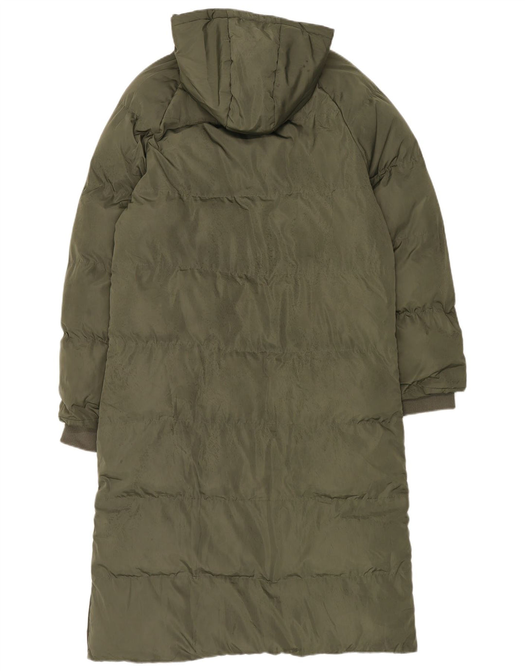 Abrigo acolchado extragrande con capucha para mujer Bench UK 46 Poliéster caqui grande