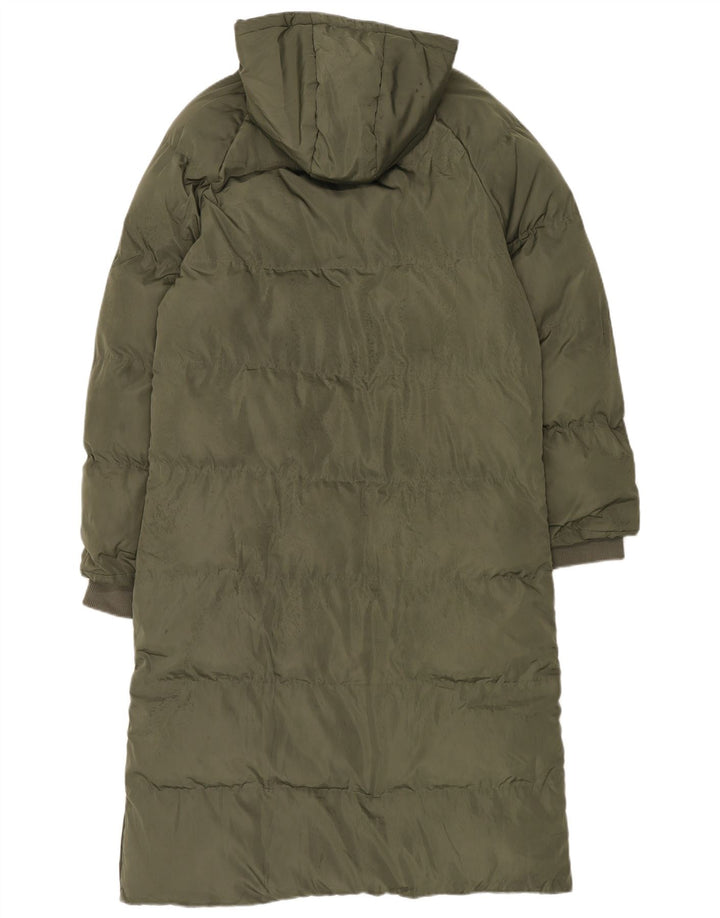 Abrigo acolchado extragrande con capucha para mujer Bench UK 46 Poliéster caqui grande