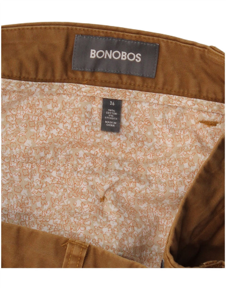 BONOBOS Pantalones cortos chinos para hombre W36 Algodón beige grande
