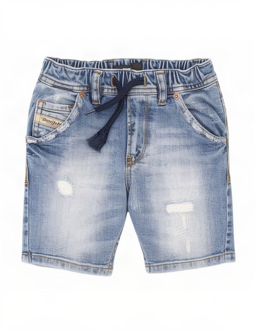 Diesel Pantalones cortos vaqueros desgastados para niños 3-4 años W20 Algodón azul