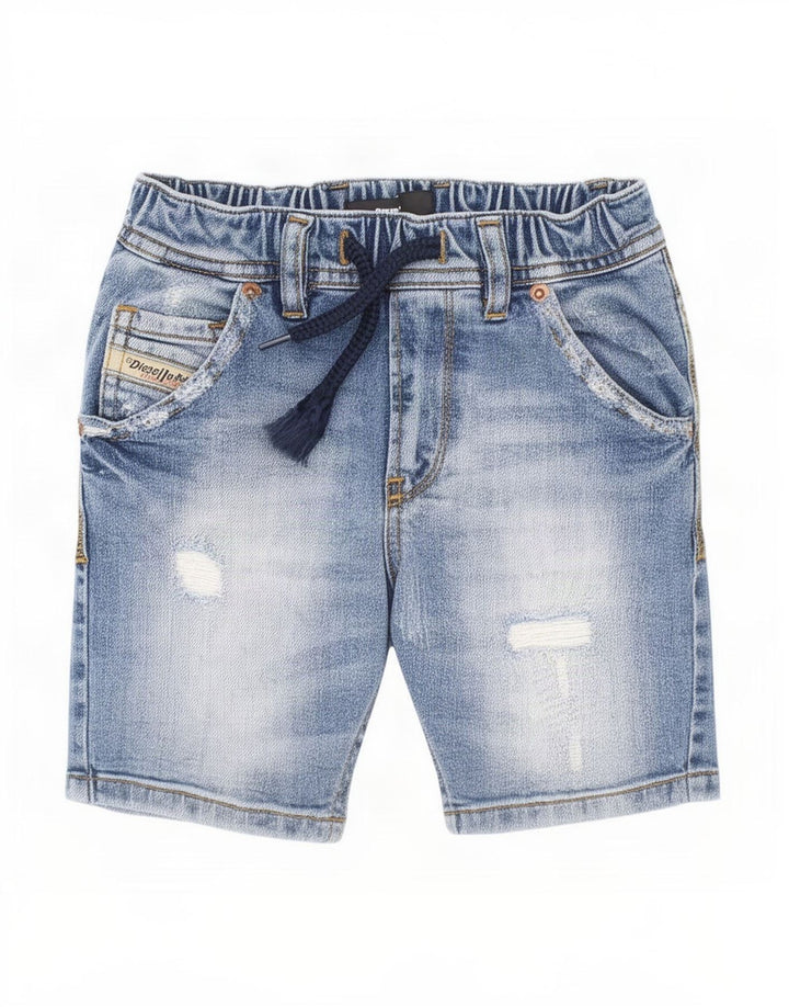 Diesel Pantalones cortos vaqueros desgastados para niños 3-4 años W20 Algodón azul