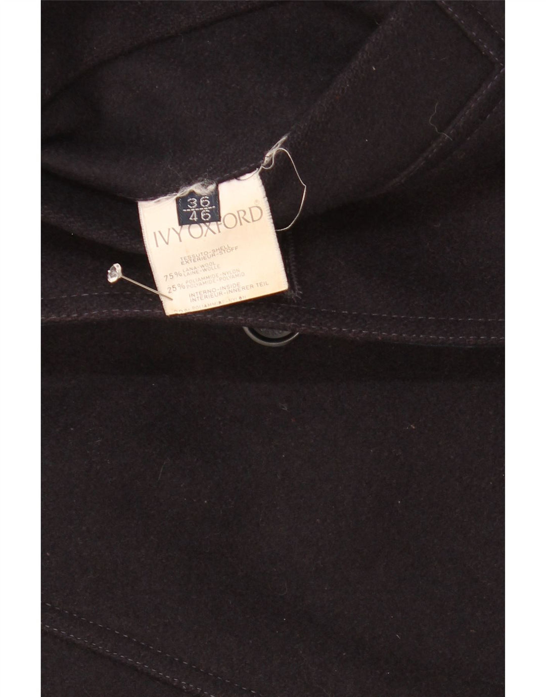 Ivy Oxford Chaqueta reversible para hombre UK 36 Small Lana azul marino
