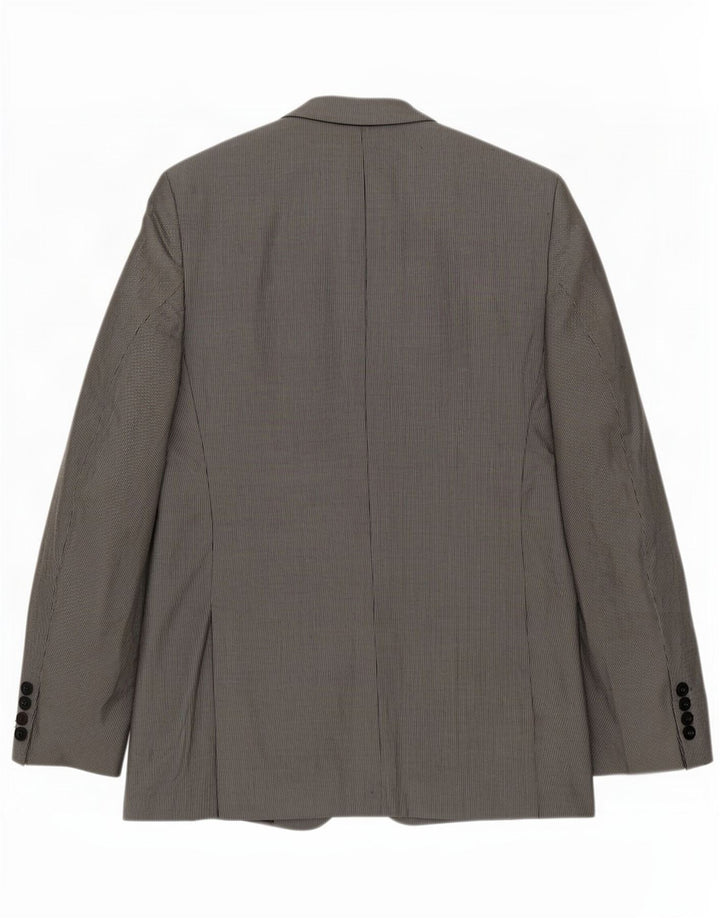 Zara Chaqueta tipo blazer de 2 botones para hombre EU 52 Grande gris a rayas
