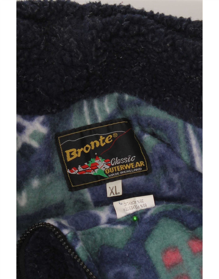 Bronte Chaqueta polar para hombre UK 42 XL Poliéster azul marino