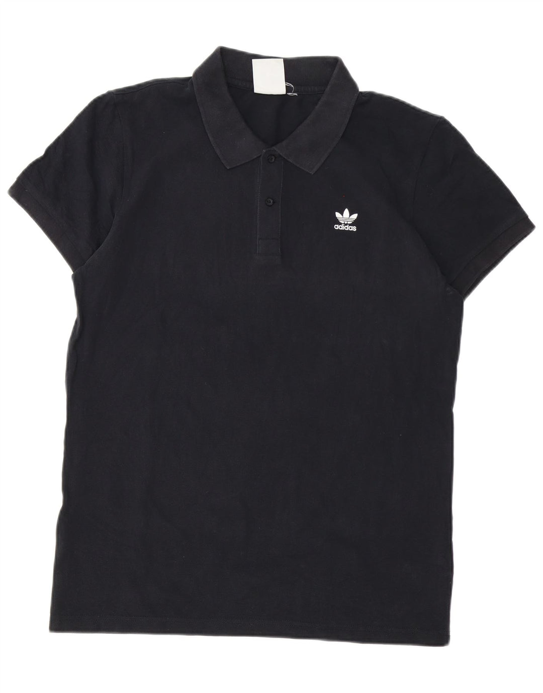 Polo Adidas Hombre Algodón Negro Mediano