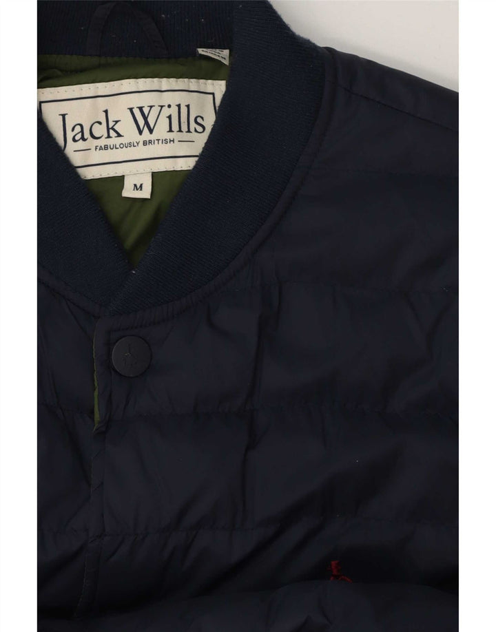 Jack Wills Chaqueta Bomber Acolchada Para Hombre UK 38 Medium Azul Marino
