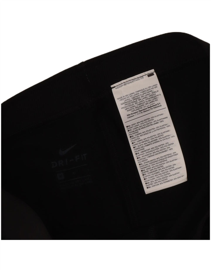 Nike Leggings gráficos Dri Fit para mujer UK 12 Mediano Negro Geométrico