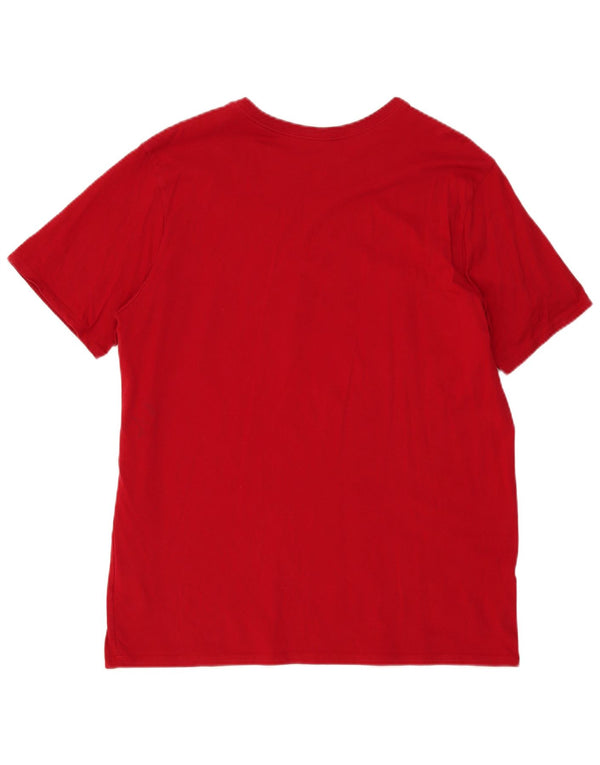 Jordan Camiseta gráfica para hombre Top XL Rojo Colorblock Algodón