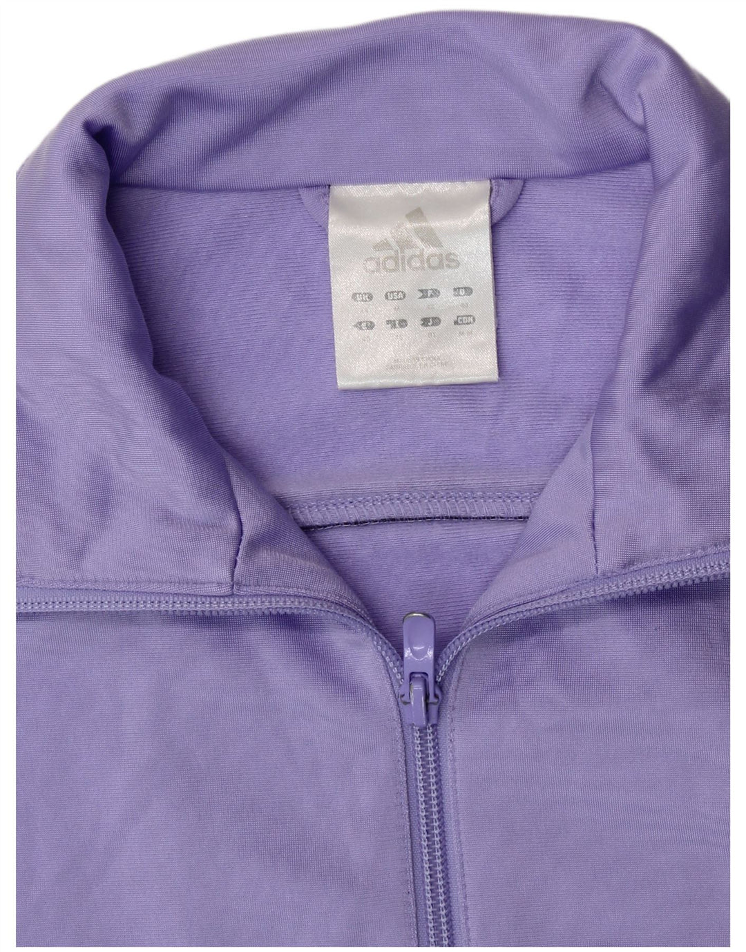ADIDAS Chaqueta de chándal para mujer Reino Unido 14 Poliéster morado medio