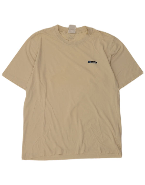 Camiseta Adidas Hombre Top Algodón Beige Medio