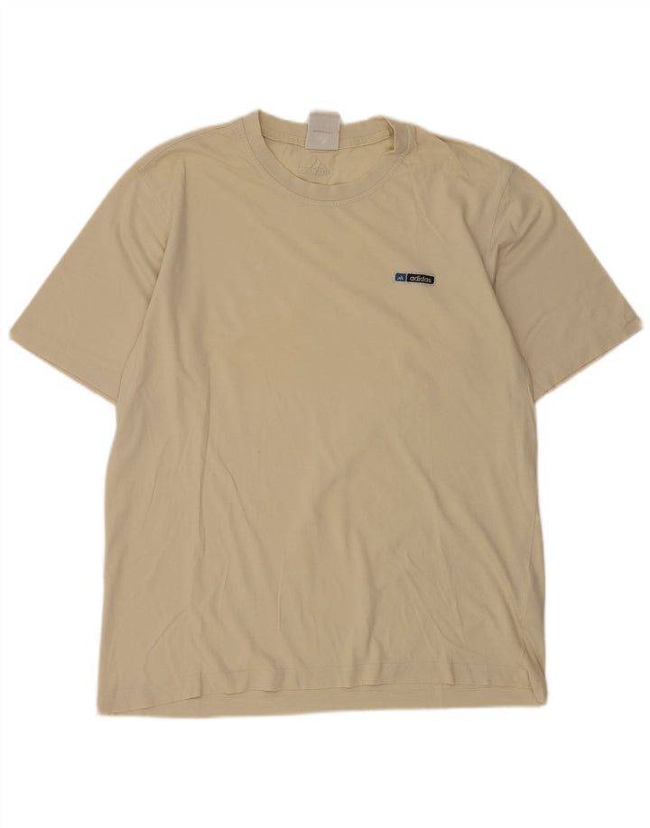 Camiseta Adidas Hombre Top Algodón Beige Medio