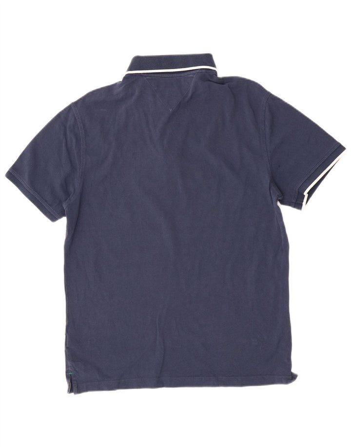Tommy Hilfiger Polo de golf para hombre de algodón azul marino mediano
