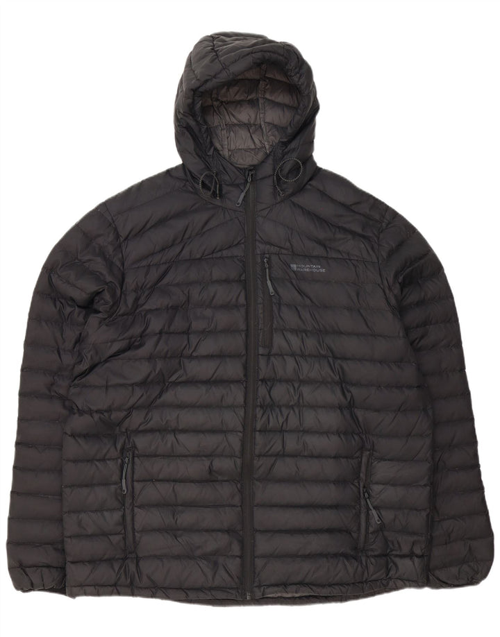 MOUNTAIN WAREHOUSE Chaqueta acolchada con capucha para hombre UK 42 XL Poliéster negro