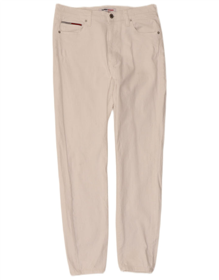 Vaqueros ajustados para mujer Tommy Hilfiger W32 L30 Algodón blanco
