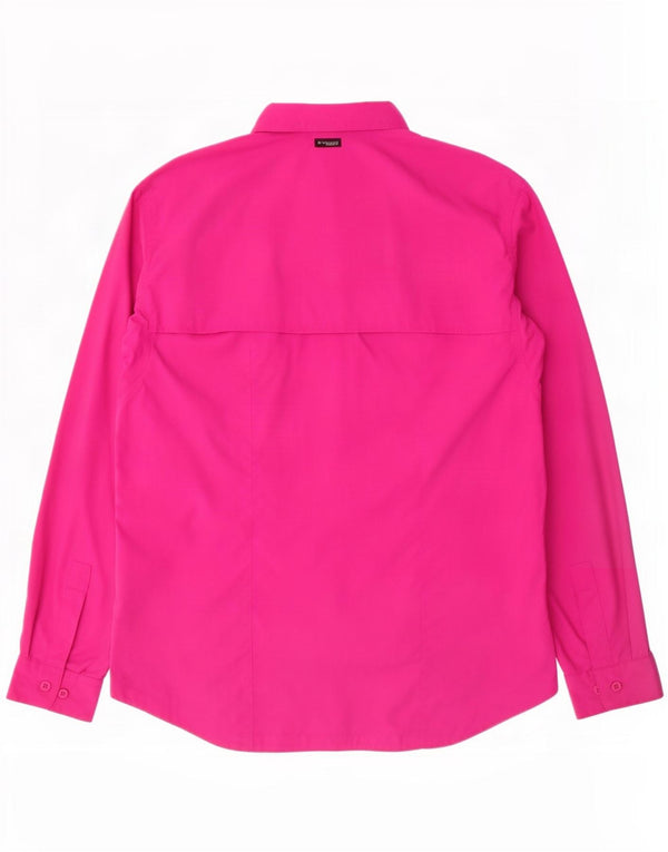 Camisa Columbia para mujer UK 46 Large Pink Nylon
