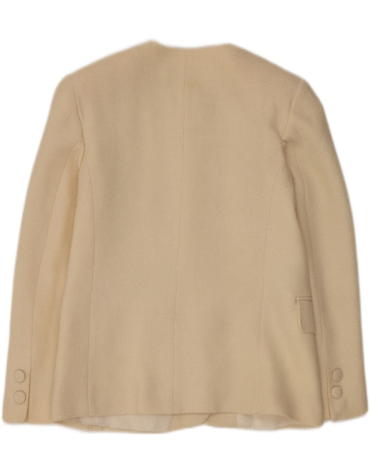 Andrea's Conjunto de falda de 2 piezas con 5 botones para mujer IT 46 Large W28 Lana beige