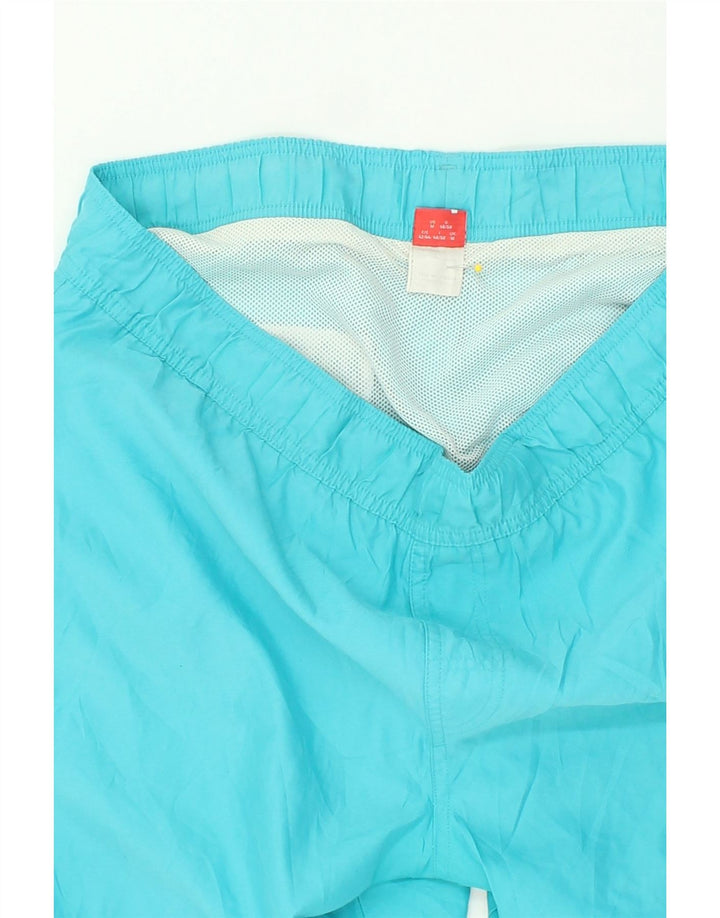 PUMA Mens Graphic Sport Shorts Medium Blue Polyester | Vintage Puma | Thrift | Second-Hand Puma | Used Clothing | Messina Hembry 