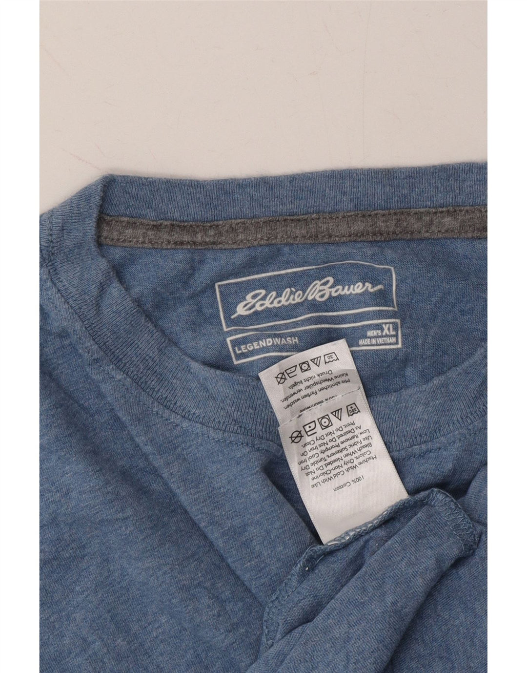IZOD Mens T-Shirt Top XL Blue Cotton Vintage Izod and Second-Hand Izod from Messina Hembry 