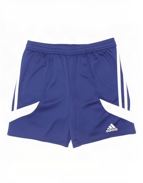 Adidas - Pantalones cortos deportivos Climalite para niños, 9-10 años, color azul medio