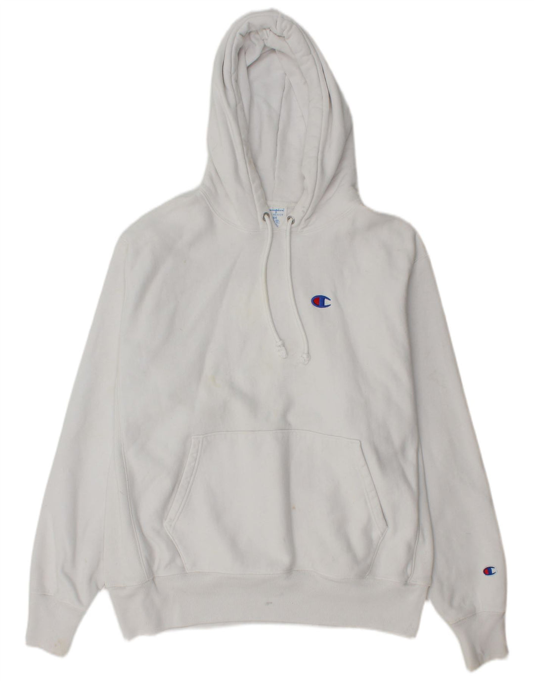 Champion Sudadera Con Capucha Para Hombre Jersey Grande De Algodón Blanco