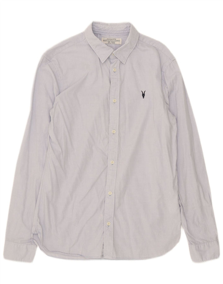 Camisa All Saints Hombre Small Azul Algodón