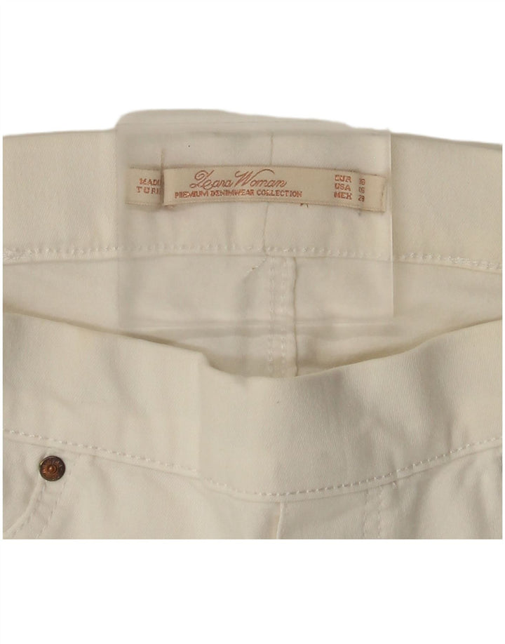 Zara Jeans Slim para Mujer EU 38 Small W28 L28 Blanco