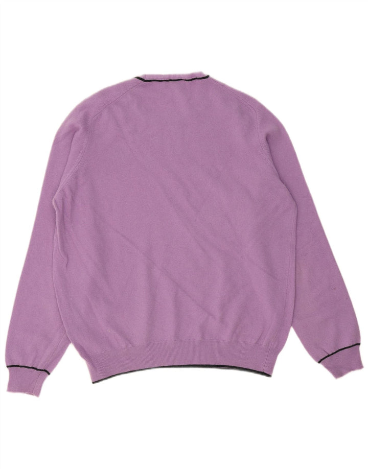 JECKERSON Jersey de cuello redondo para mujer UK 18 XL Lana morada