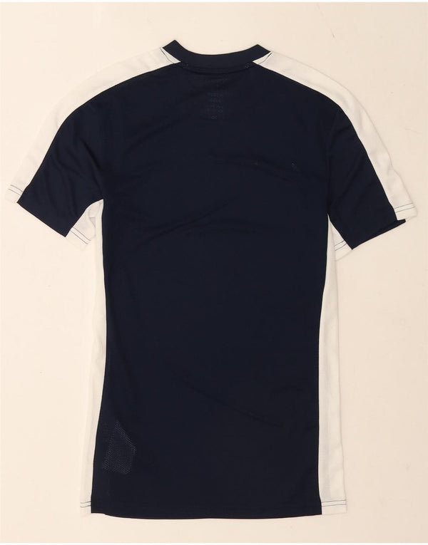 Camiseta Nike Dri Fit Slim para hombre XS Azul marino Colorblock Poliéster