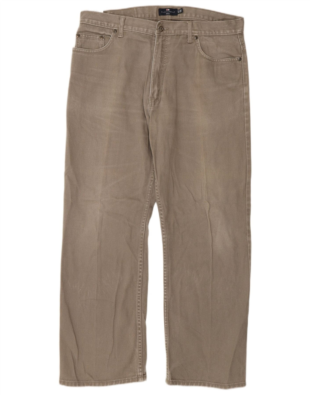 Marks & Spencer Vaqueros rectos azules Harbor para hombre W36 L29 Algodón beige