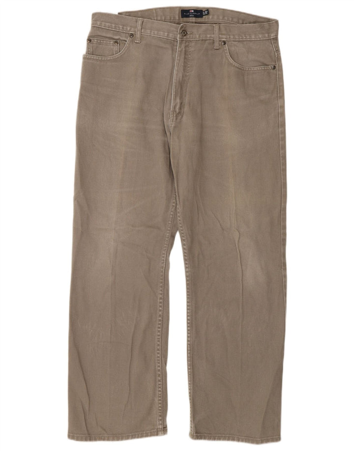Marks & Spencer Vaqueros rectos azules Harbor para hombre W36 L29 Algodón beige